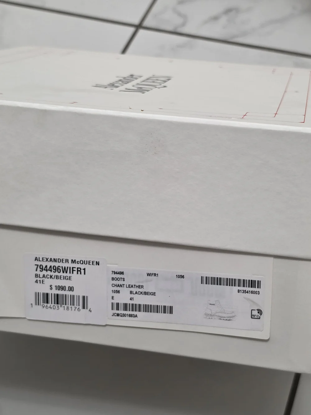 Alexander McQueen Chant boots, 41